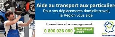 Aide au transport Région HDF