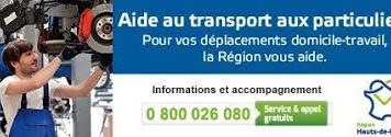 Aide au transport Région HDF